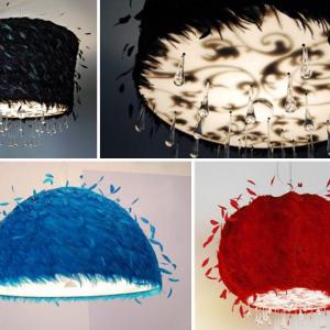 Приказни и пухкави пернати полилеи