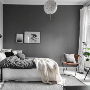 Съвременна спалня с минимално обзавеждане