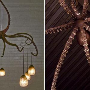 Светлинно шоу от дълбините - лампа-октопод