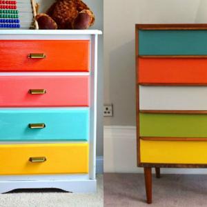 Създайте настроение с многоцветни чекмеджета