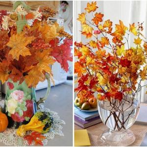 Букети от есенни листа - есента  влиза на стъпки в стаята