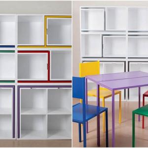 Скрити и цветни мебели