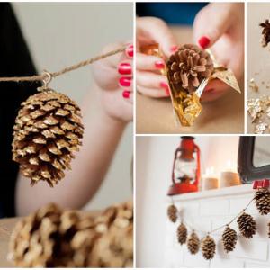 Придайте празничен вид на камината