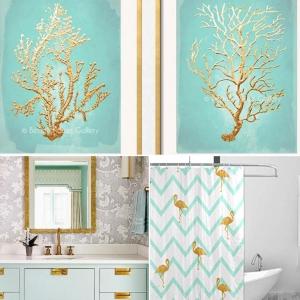 Златно в декора за блестящ ефект