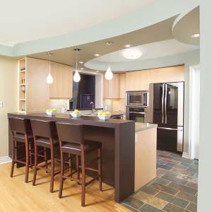 Отделете визуално помещенията с интересни форми от гипсокартон