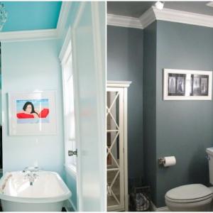 Оцветете тавана и в банята!