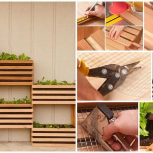 Освежете вида на оградата, като поставите до нея стилен цветарник