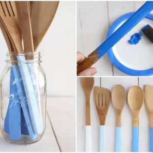 С четка и боя придайте нова визия на кухненските пособия