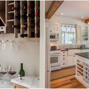 Уютна малка кухня с аромат на вино