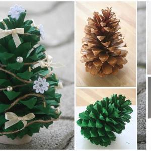 Направете си симпатично коледно дръвче от шишарка