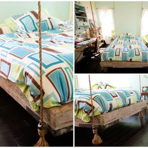 Висящото легло е оригинално, но не особено практично решение