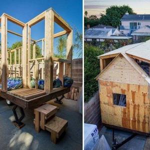 Къща, построена след хиляда часа труд