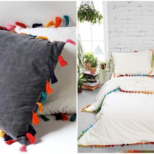 Покривало с шарени помпони за усмихнат старт на деня