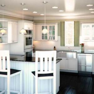 П-образно оформление с бар