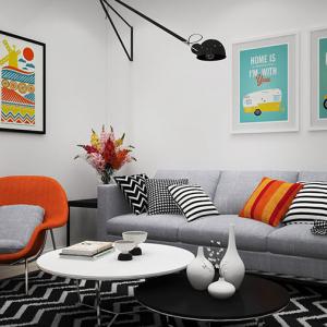 Жизнерадостни картини вдъхват живот на дневната