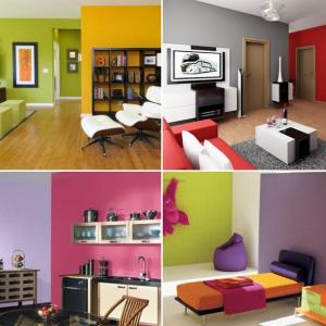 Разнообразие от цветни стени