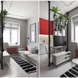 Функционална преграда в индустриален стил