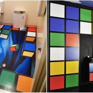 Кубчето на Рубик оживява в банята