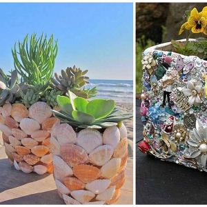 Мидички, мъниста и дрънкулки - всичко може да се озове на саксията