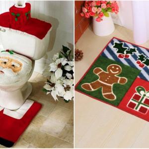 Усетете празника под краката си с коледно килимче за баня!