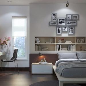 Семпла спалня с малка интериорна хитрост