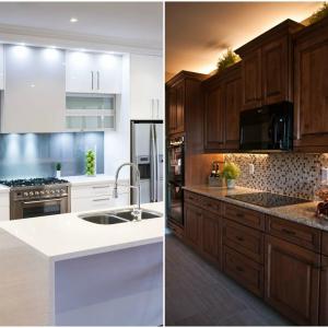 Вграденото осветление ще озари вашата съвременна кухня