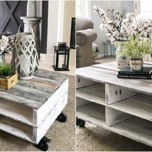 Холна масичка от палети за дневната