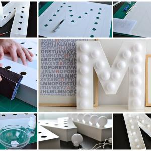 Превърнете първата буква от името си в ефектна лампа за спалнята