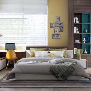 Спалня в жълто за повече усмивки