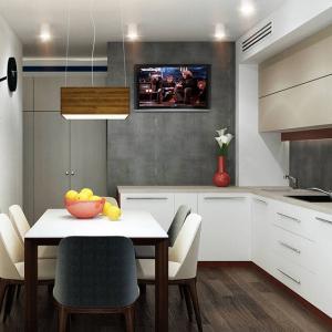 Геометричните фигури допълват дизайна на кухнята