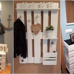 Оставете външния свят в коридора с мебели от палети