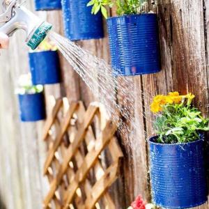 Саксии от празни консерви