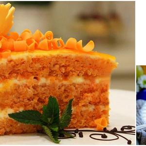 Морковена торта за слънчево насторение