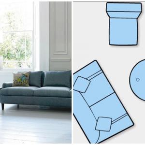 Асиметрично разполагане на мебелите в големия хол