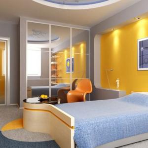 Футуристична тематика – детска в сребристо сиво, жълто, бяло