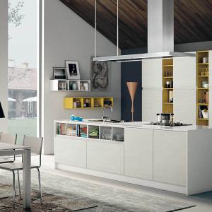 Разнообразни комбинации от сиво и бяло в кухнята