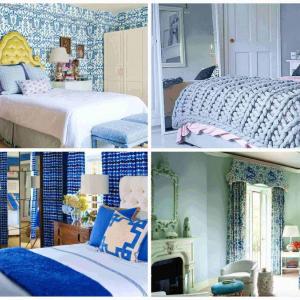 4 нюанса синьо в спалнята