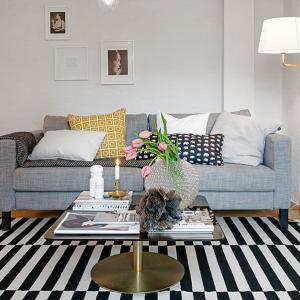 Дизайнът на дневната грабва вниманието още от прага й