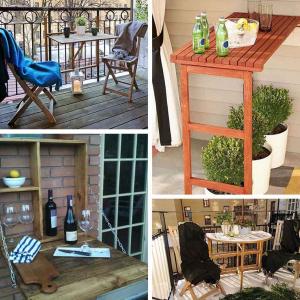 Сгъваема маса - идеалното решение за тесния балкон