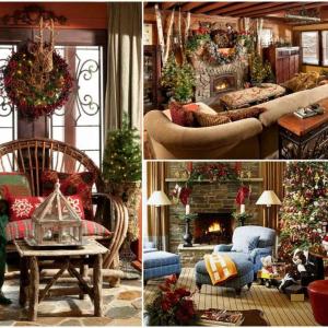 Коледна украса за провинциален интериор