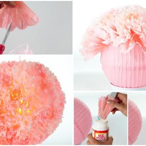 Още един вариант за фенери, приели облика на пролетни цветя