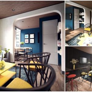 Холът е балансиран и с ярки елементи