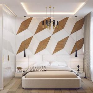 Разкошна мозайка от дървени ромбове