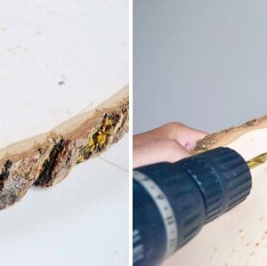 Направете дупки