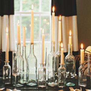 Свещници от бутилки