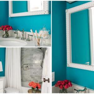 Внесете свежест със синя цветова гама в банята