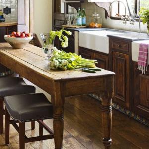 А защо не и изцяло пременена в рустикален стил кухня?