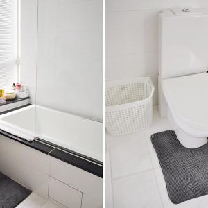 Лишаваме банята от необходимите прегради и постелки