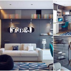 Фигури и форми в синьо