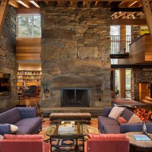 Комфортният интериор на дневната е невероятно стилен